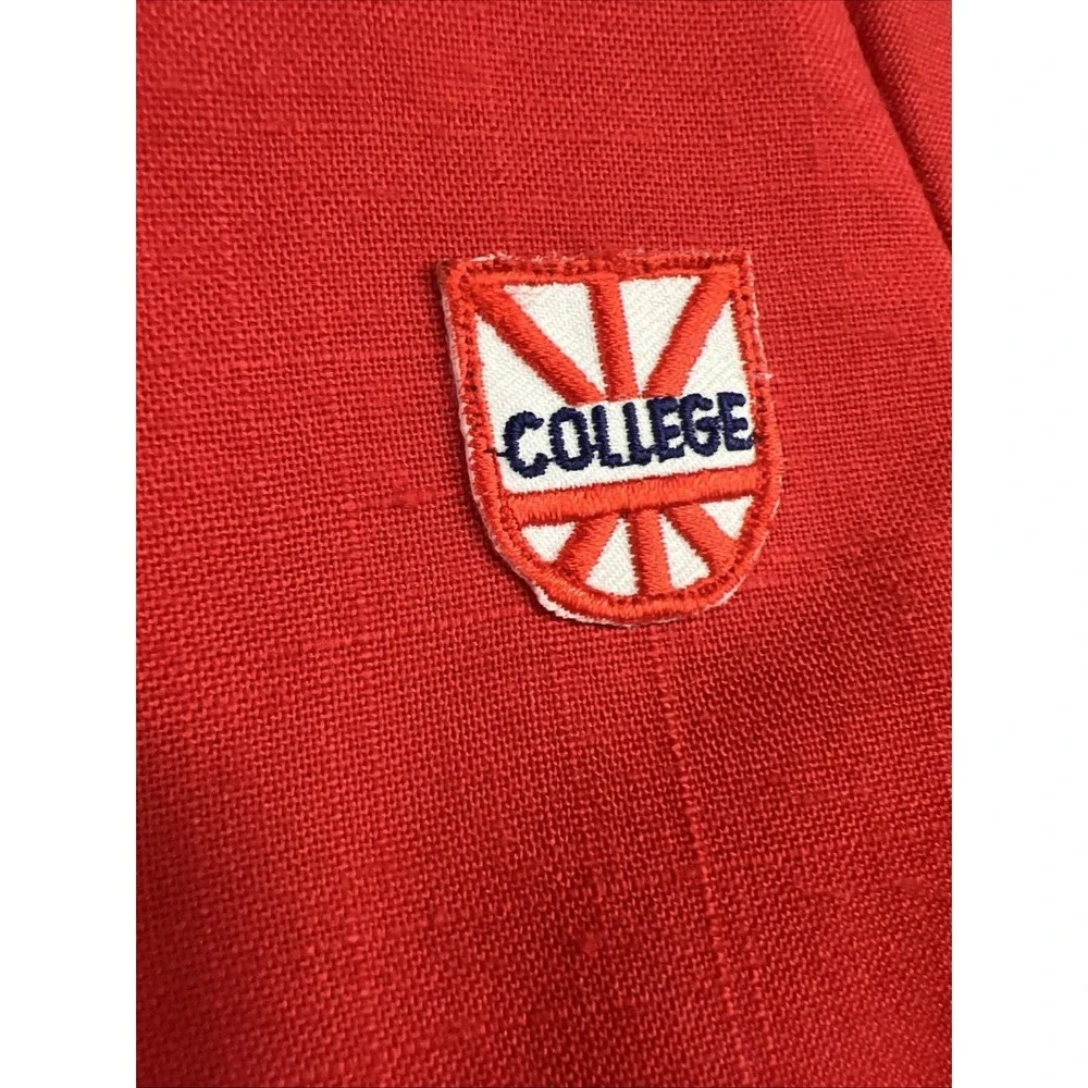 VTG NWT Bryan Baby Boy 2-Piece Suit Set Red Blazer Shorts 18M USA